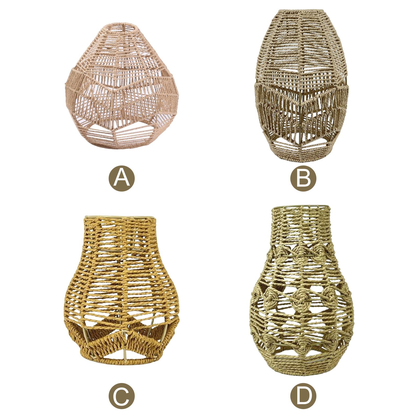 Wicker Pendant Shade - Luminária Pendente Boho de Papel e