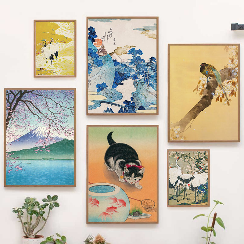 Interior Design Home - Japonês katsushika hokusai pintura em tela