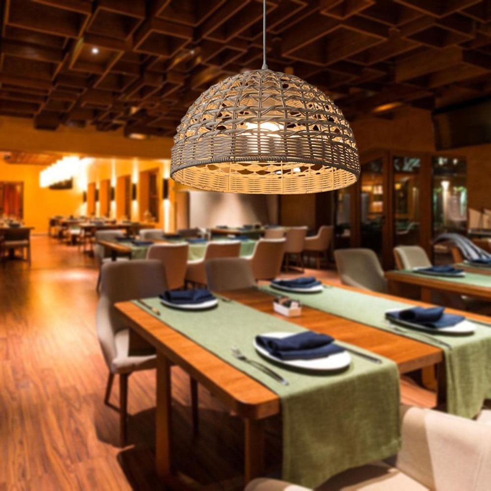 Luminária Pendente de Vime Est - Wicker Pendant Shade avaliação e preço