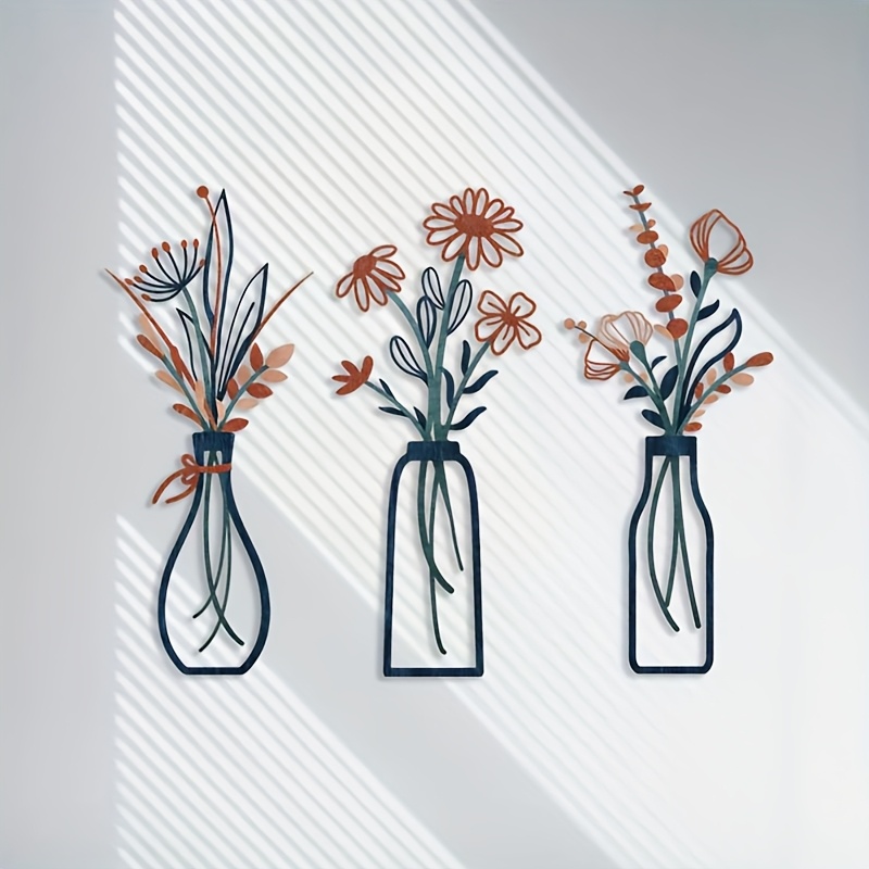 3 Grandes Esculturas Florais d - Interior Design Home avaliação e preço