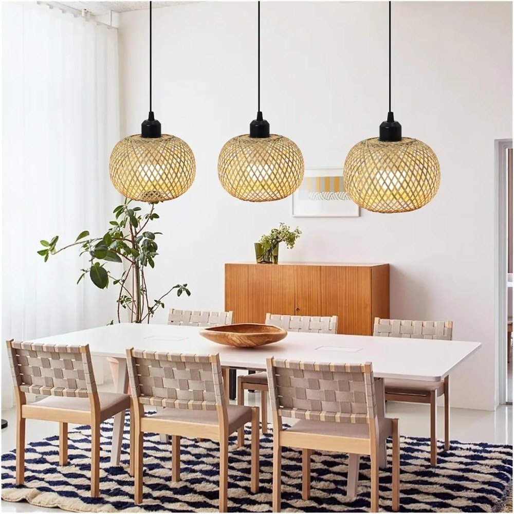 Luminária Pendente de Bambu Es - Wicker Pendant Shade avaliação e preço