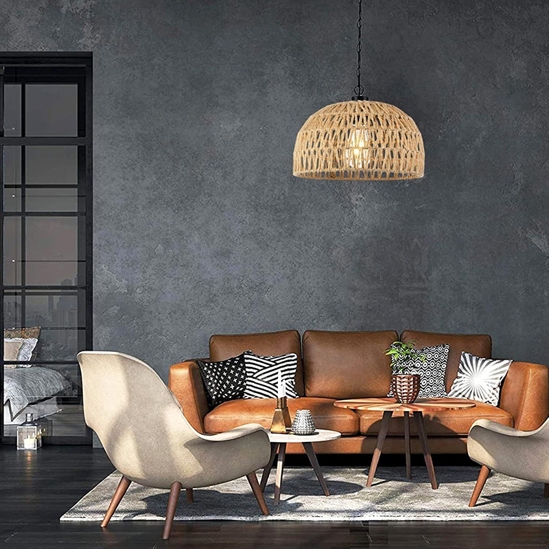 Corda de cânhamo natural e27 p - Wicker Pendant Shade avaliação e preço