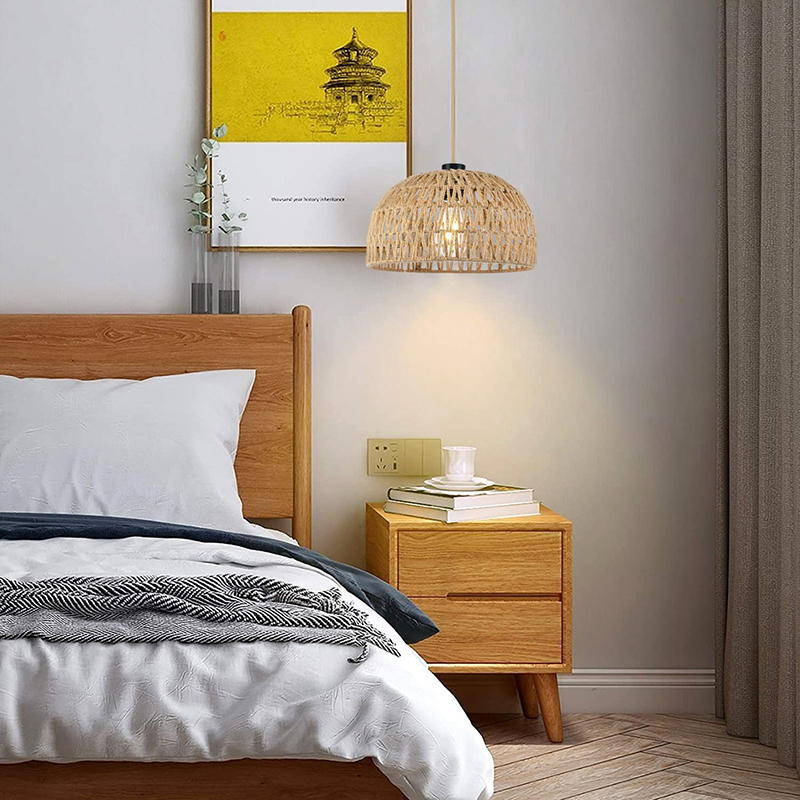 Corda de cânhamo natural e27 p - Wicker Pendant Shade avaliação e preço