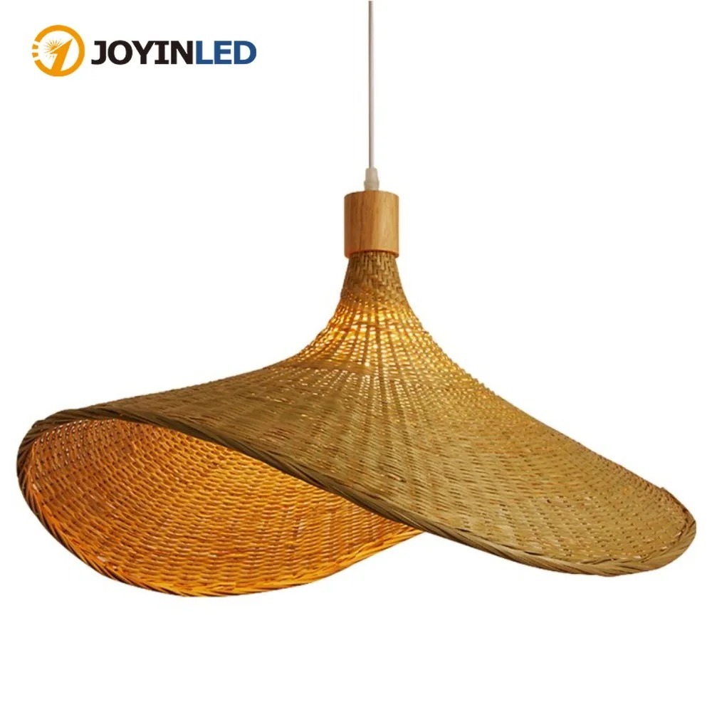 Joyinled tecido pingente luz s - Wicker Pendant Shade avaliação e preço
