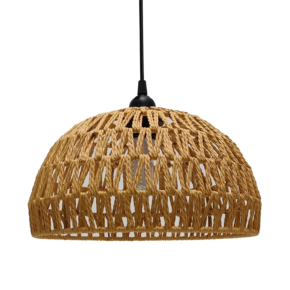 Abajur de Papel Trançado Artes - Wicker Pendant Shade avaliação e preço