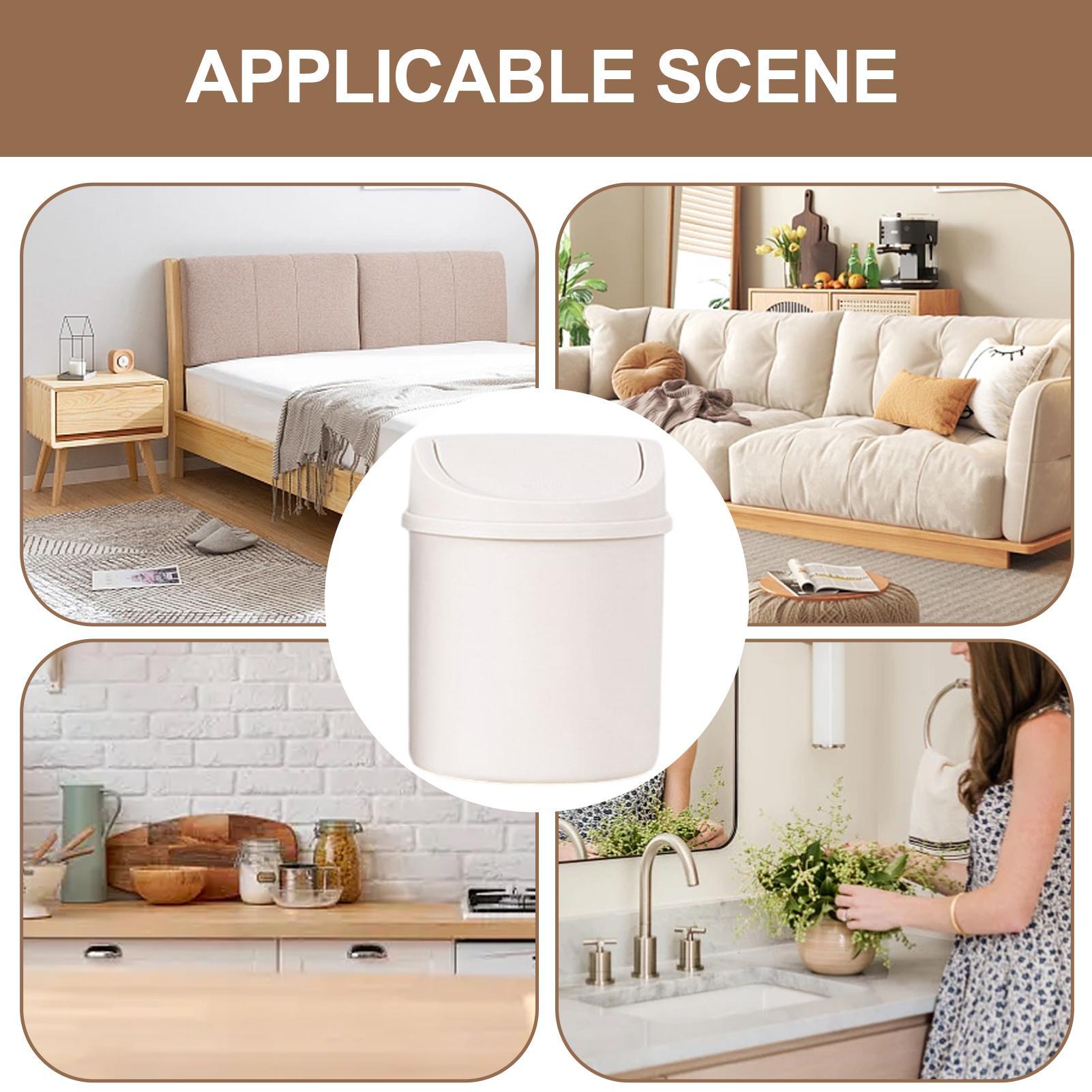 Mini Lixeira de Mesa com Tampa - Interior Design Your Room avaliação e preço