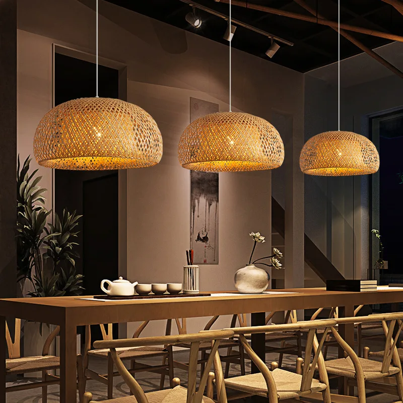 Lanterna de bambu 26cm lâmpada - Wicker Pendant Shade avaliação e preço