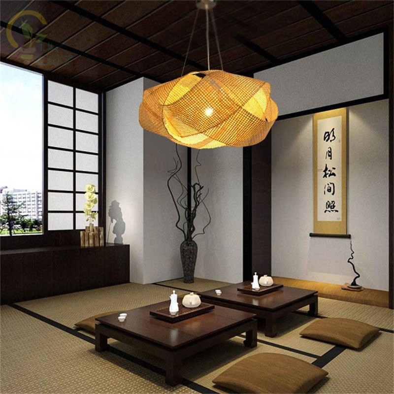 Novo chinês de bambu vime ratt - Wicker Pendant Shade avaliação e preço