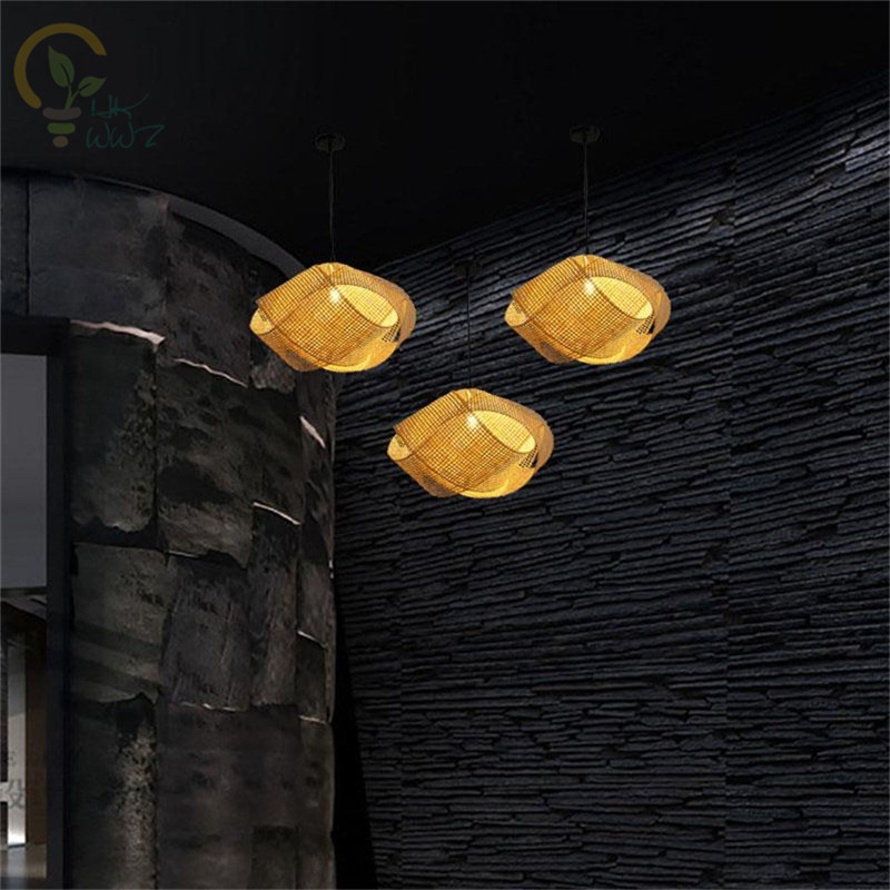 Novo chinês de bambu vime ratt - Wicker Pendant Shade avaliação e preço